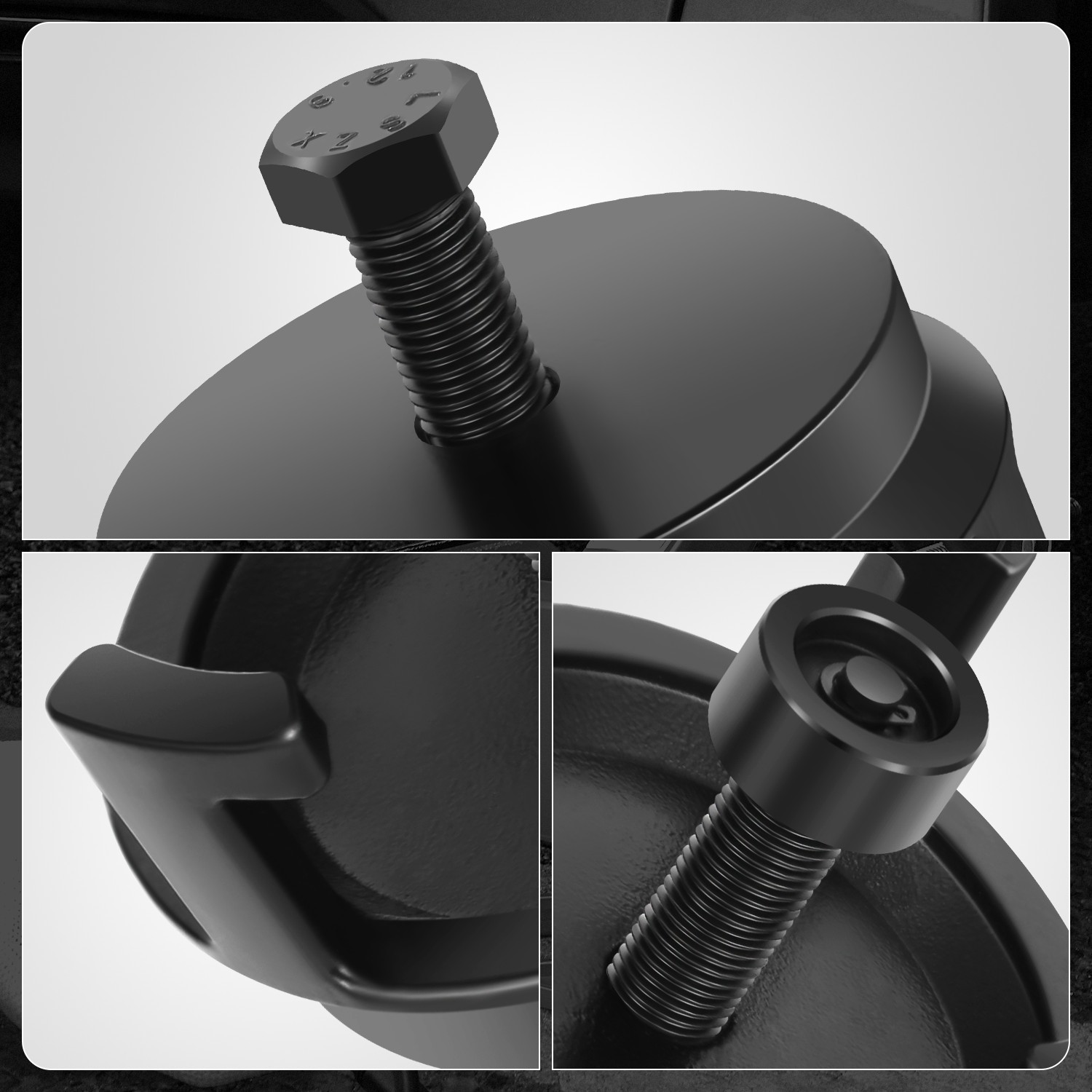 Harmonic Balancer Puller Crank Pulley Puller Set For GM 5.3L 5.7L 6.0L LS1 LS2