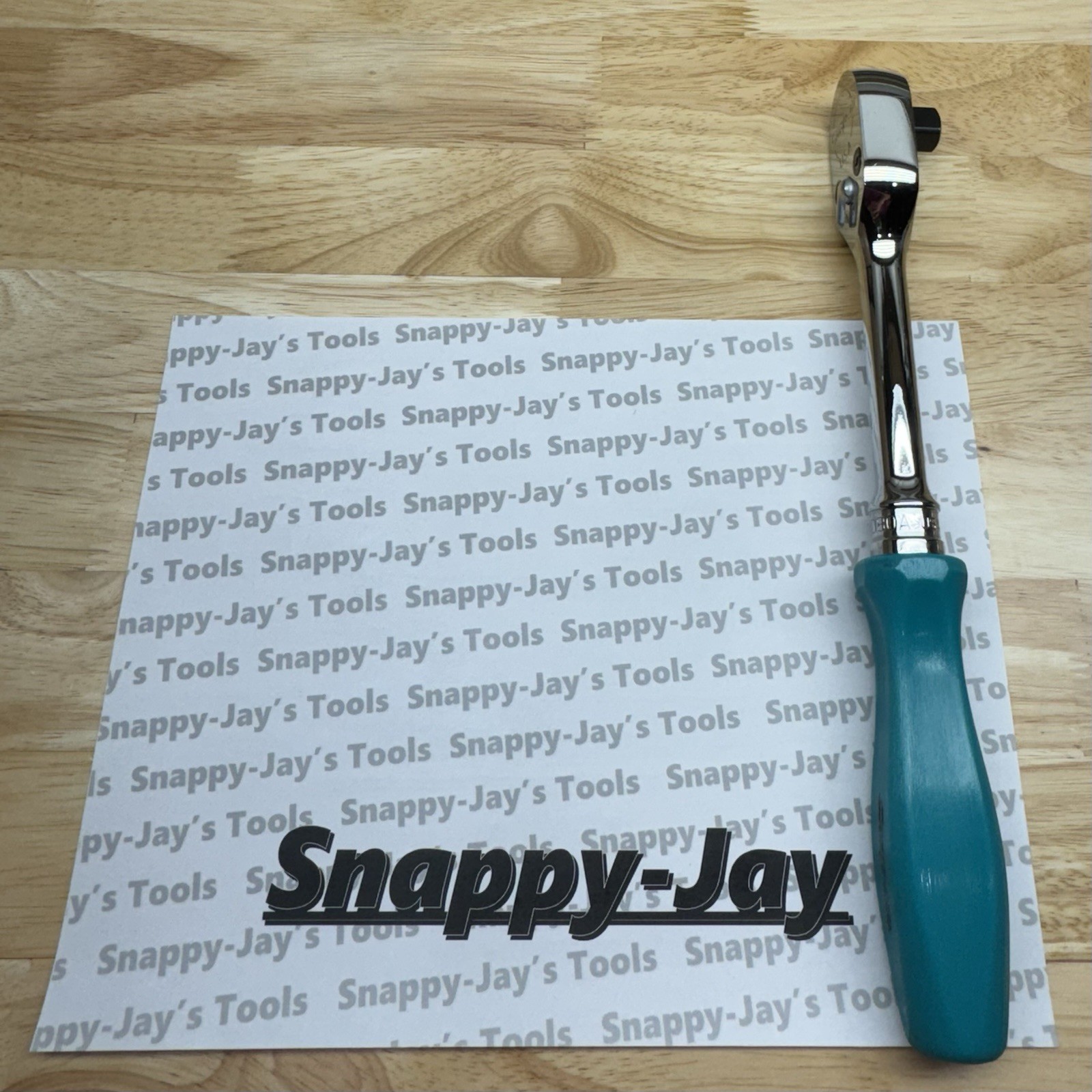 Snap-on Tools USA NEW RARE TEAL 1/2” Drive Hard Grip Ratchet SHD80ATL
