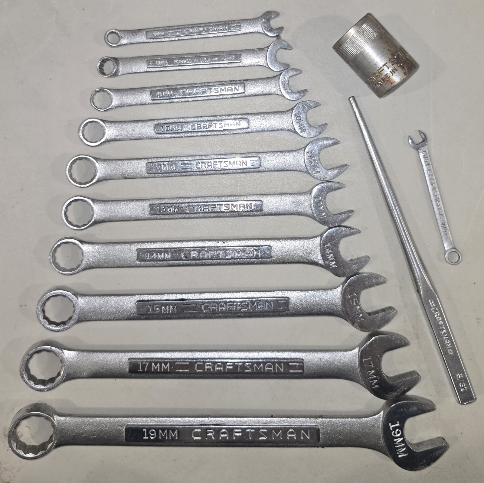 Craftsman Metric 14 Piece Combination Wrench Incomplete Set Plus Other -See Pics