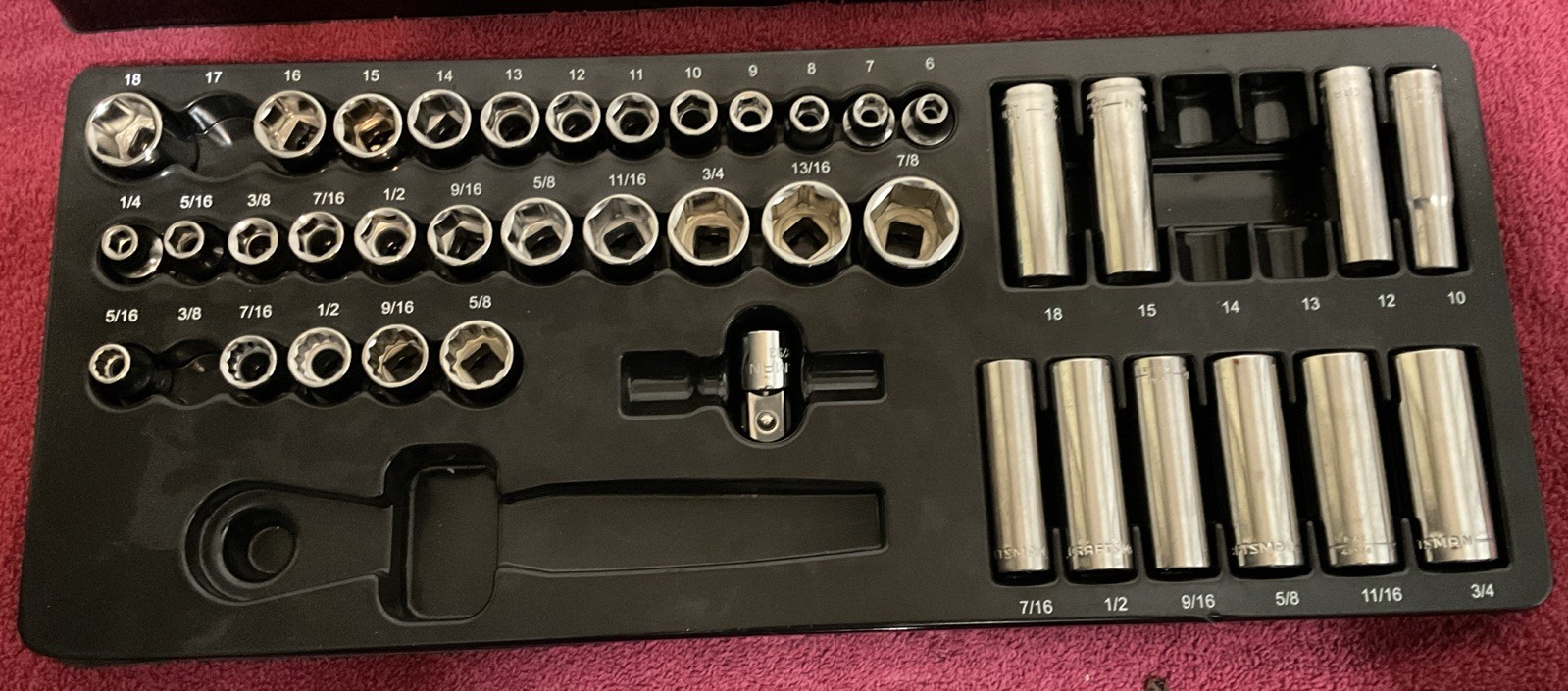 Craftman 125 Piece Original Set Great Condition 15 pcs are Missing