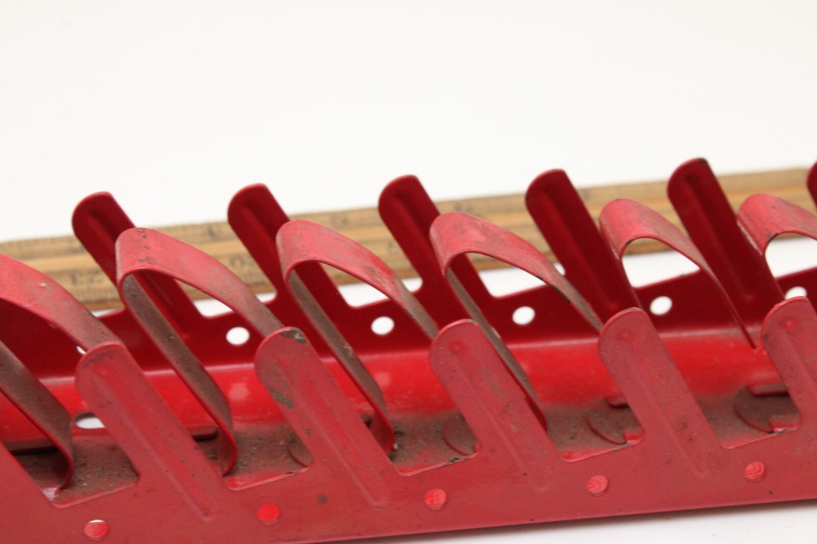 Spanger Model 850 Wrench Rack Only Holds 8 Wrenches Red Metal Wall Mount USA
