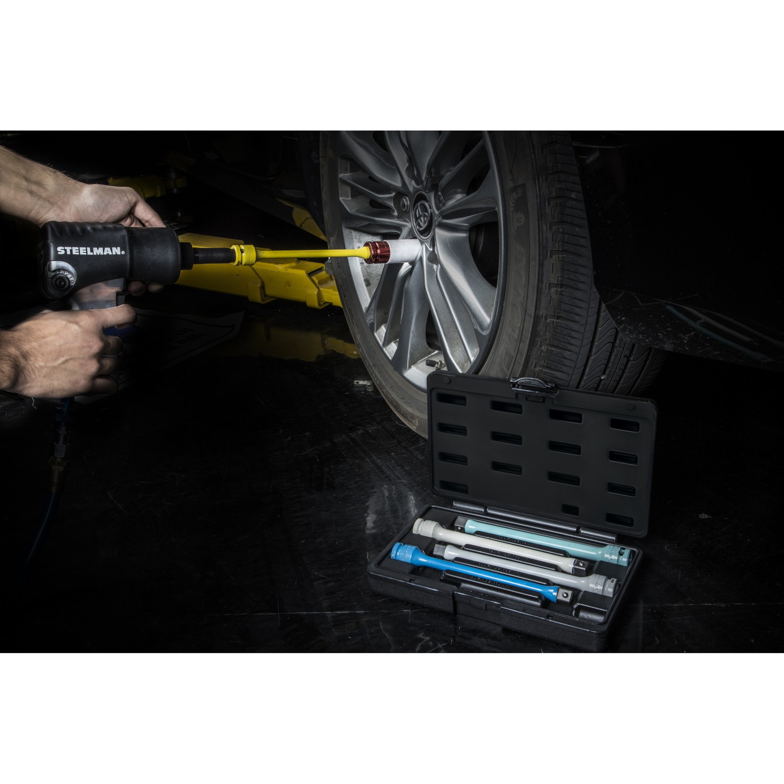 Steelman 5 Piece 1/2 in. Drive Torque Extension Set with Storage Case 50061-5XA