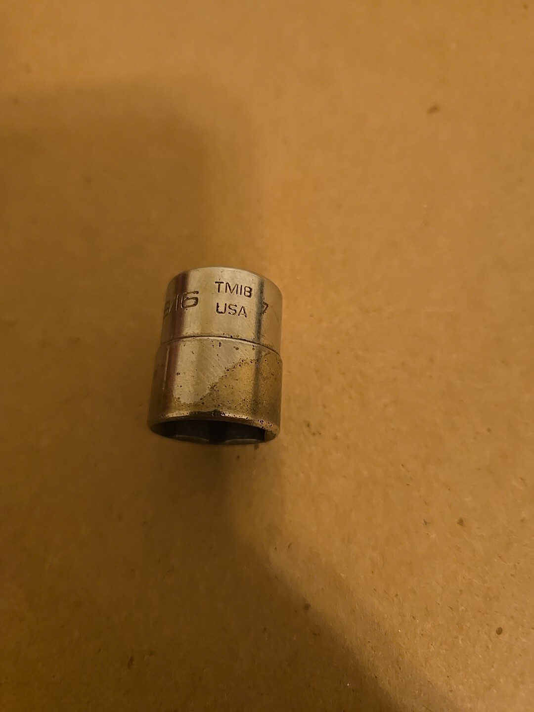 Snap On 1/4″ Drive 9/16″ 6PT Shallow Chrome Socket TM18