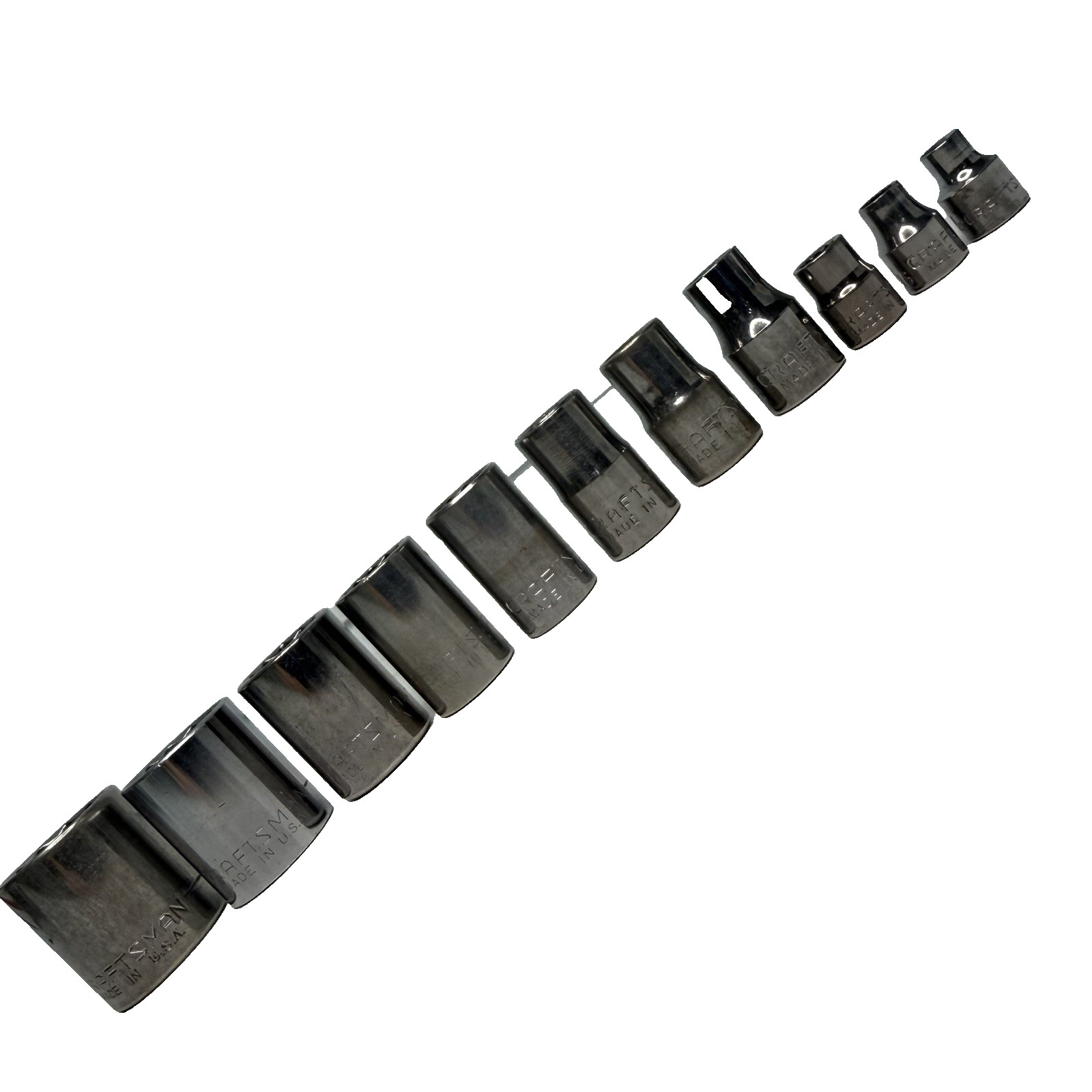 Craftsman Socket Set 11 Pc 1/2″ and 3/8″ Drive SAE 12 Point, 1″ – 1/4″ USA