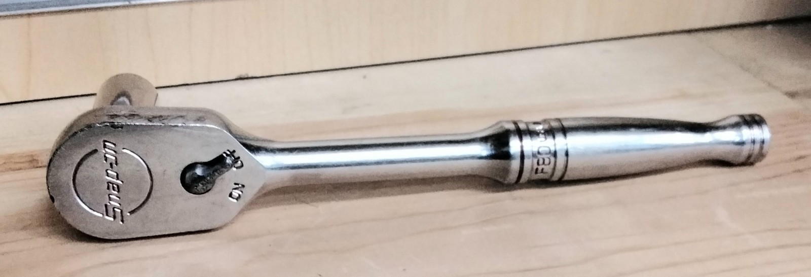 Snap-on Tools USA 3/8″ Drive Chrome Standard Fixed Head Ratchet F80