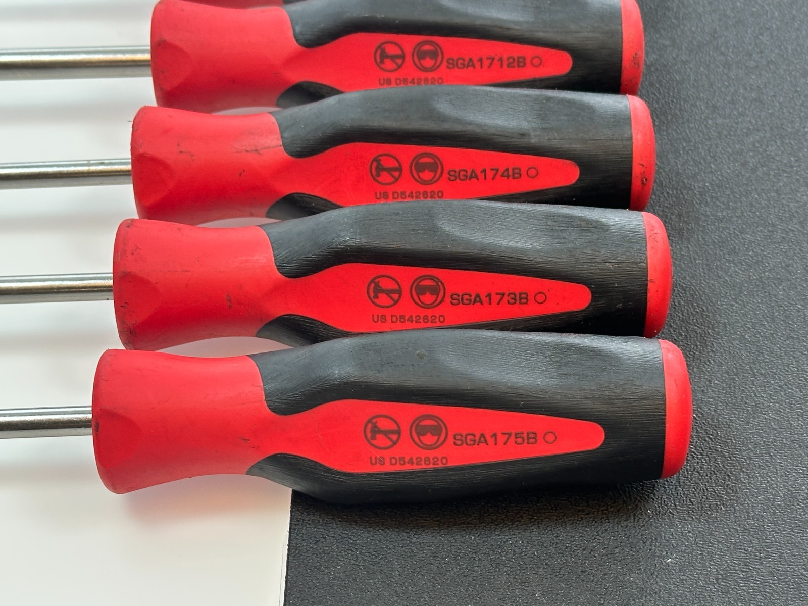 🇺🇸 Snap-on Tools USA RED Soft Soft Grip Radiator Hose Pick Set, 6pc SGRHT6BR