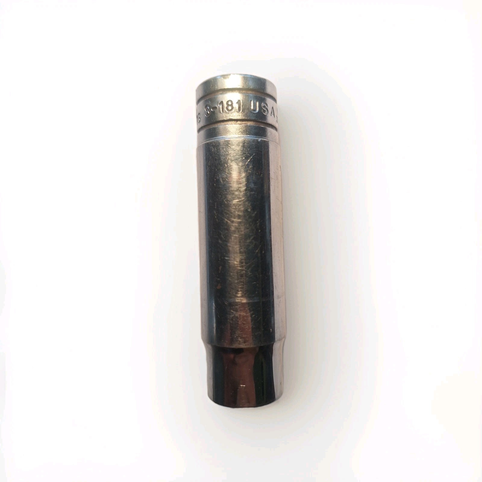 Snap On Tools USA 1/2 Drive 9/16 DEEP Chrome 12 Point Socket S181 made USA