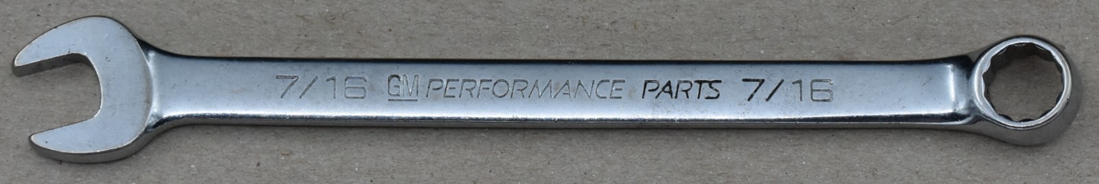 GM PERFORMANCE PARTS 116142, 7/16″ SAE, 12-POINT OPEN/BOX END COMBINATION WRENCH