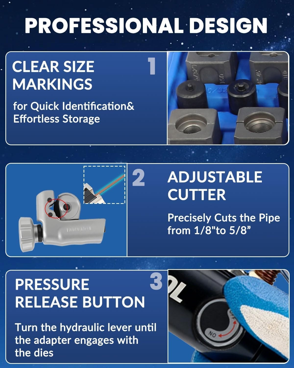 Hydraulic Flaring Tool Kit for Brake Transmission Cooling Fuel Line Flares 45deg