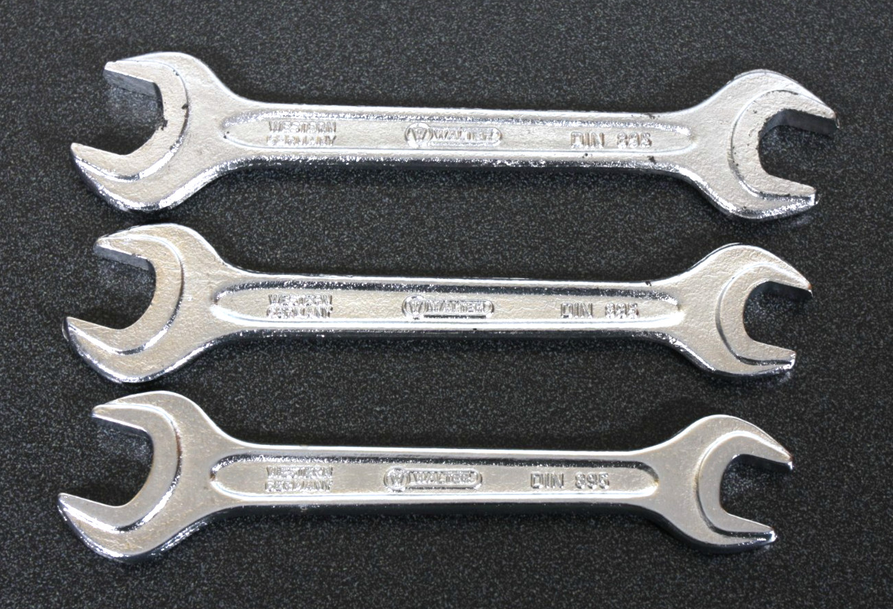 Mercedes-Benz Metric Wrench Set Walter Open-End 19mm 17mm 14mm 13mm