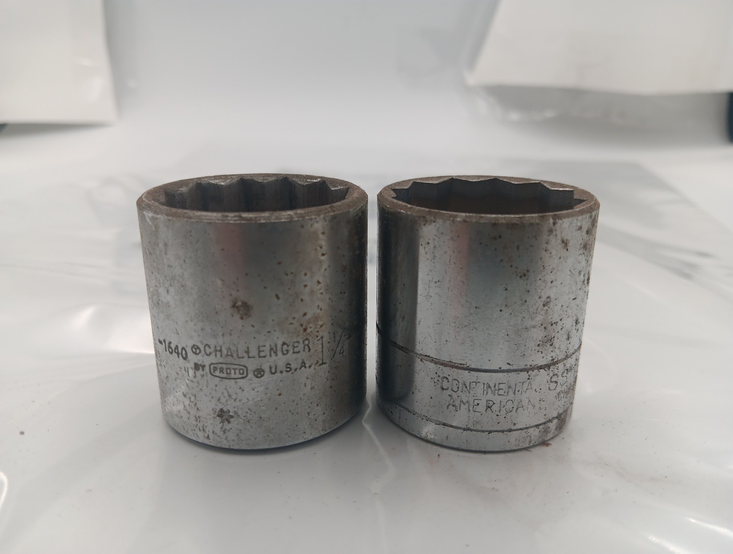 Lot of 2 Proto Socket 1 1/4″ – 12 Point 1/2” Drive Continental American