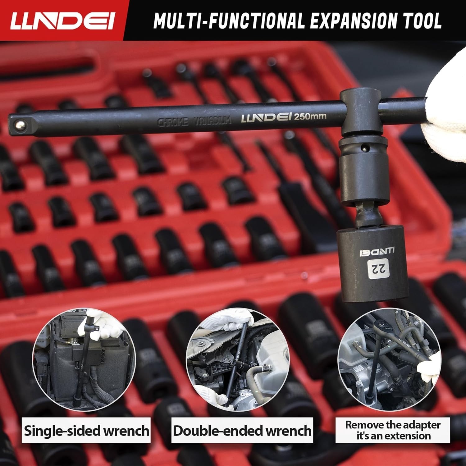 Master Mechanic 186-Piece Socket Set with Ratchet Wrench**/-