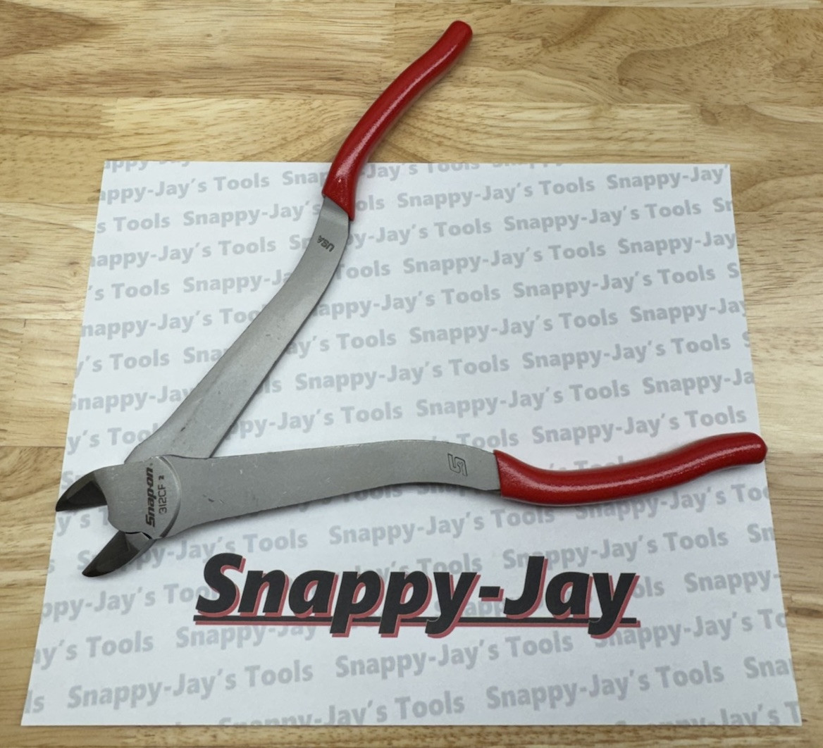 *NEW* Snap-on 11″ Long Heavy Duty Diagonal Cutters 312CF – Red Grips