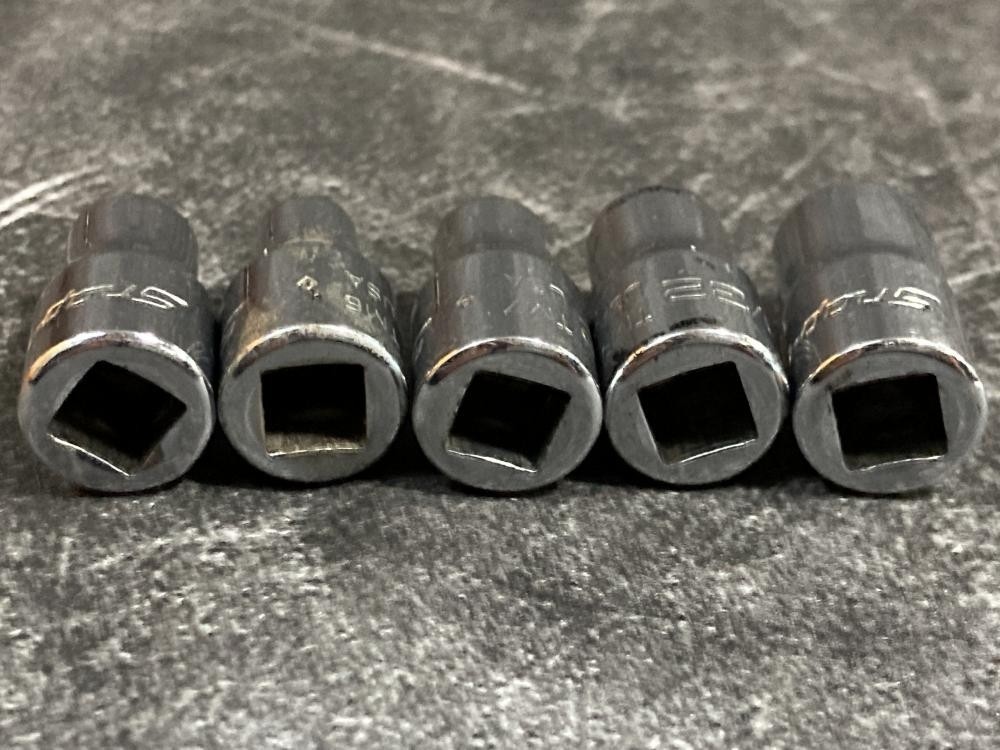 Snap-on TM Series 1/4″ Drive 6Pt SAE Shallow Socket 10Pc Set [Used]