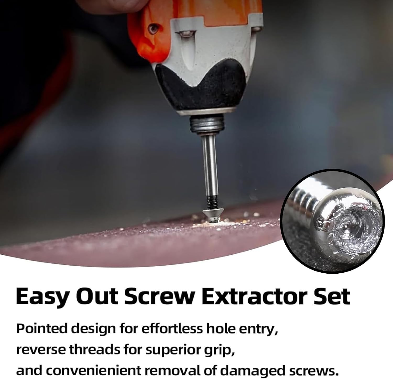 6 pcs screw extractor set, made of Cr-Mo, bolt extractor, spiral groove bolt …