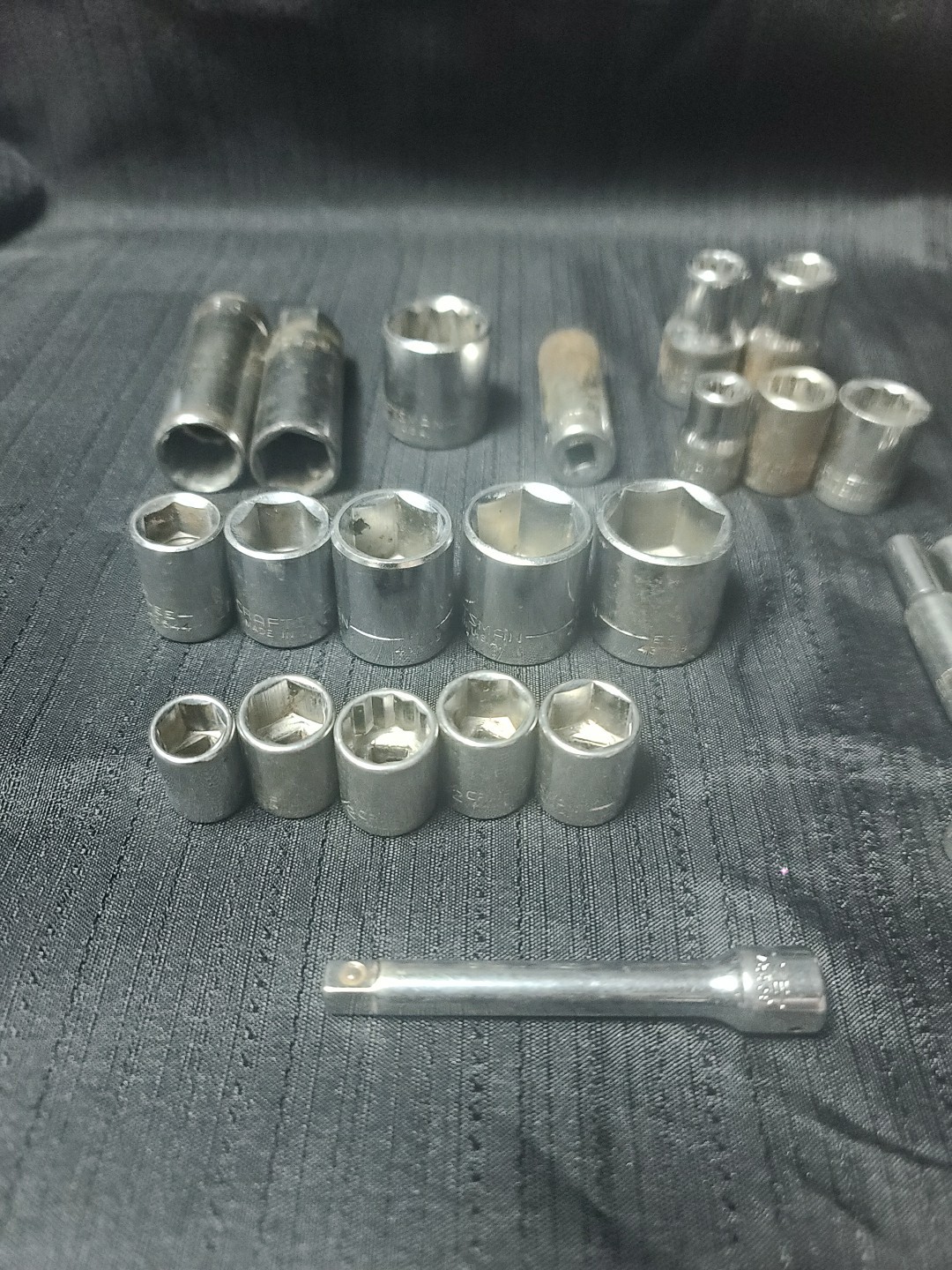 Craftsman Assorted Bundle/ Lot Sockets Mult Dr Sizes Series -EE- Vintage