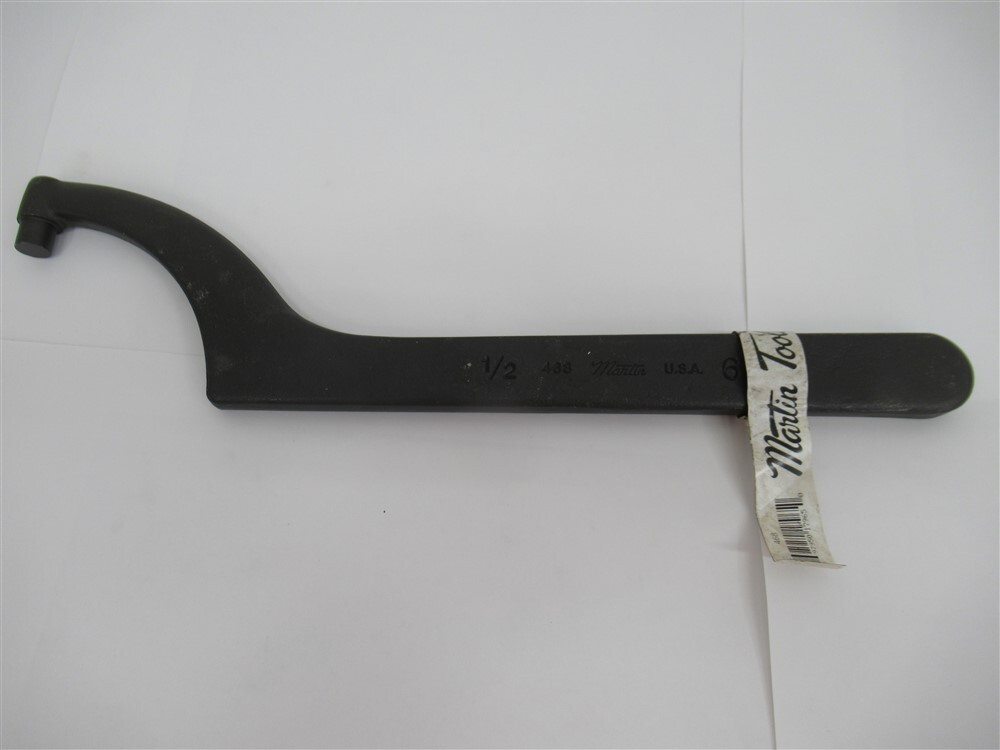 Martin Tools 468, 1/2″ Pin Spanner Wrench, 6″ Capacity, 14″ OAL