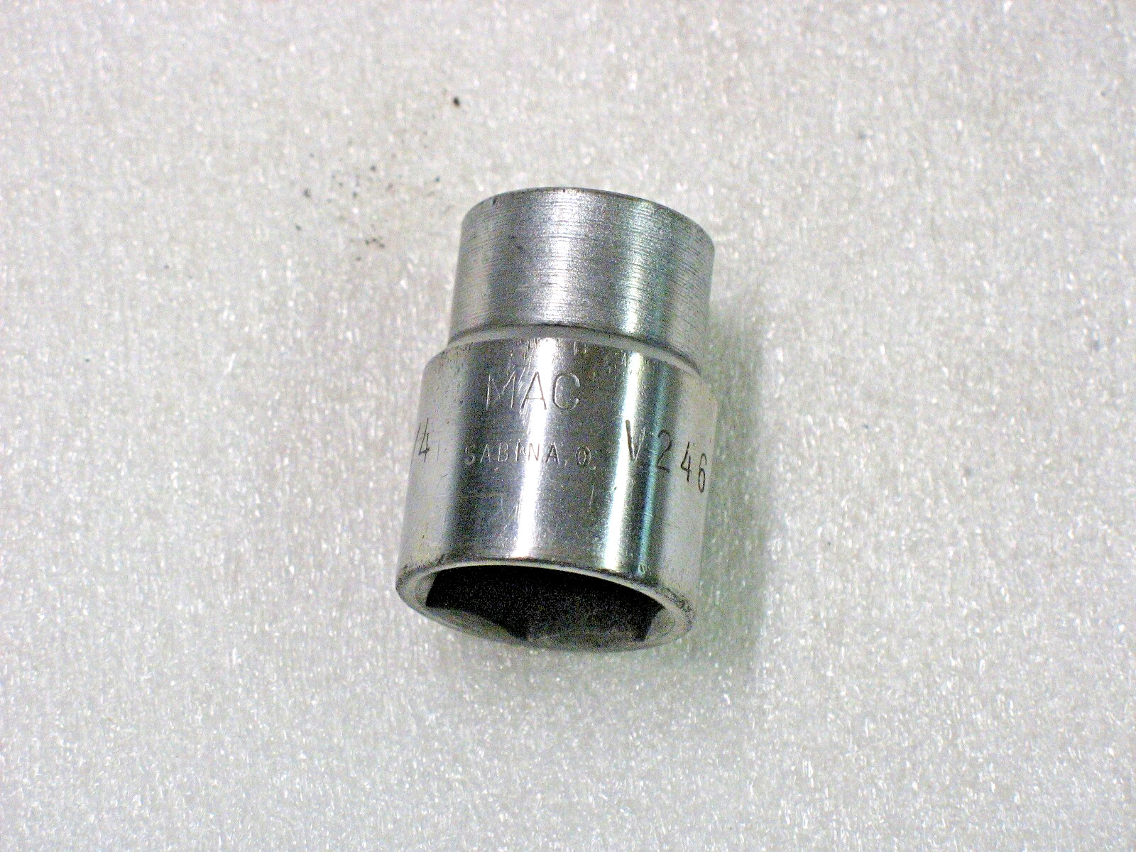 Mac Tools Sabina, Ohio 3/4″ 6 Point Shallow 1/2″ Drive Chrome Socket V246