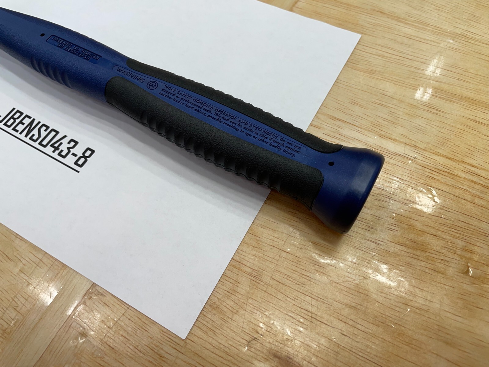 Snap-on Tools NEW POWER BLUE 40oz / 1125g Soft Grip Dead Blow Hammer HBBD40MB