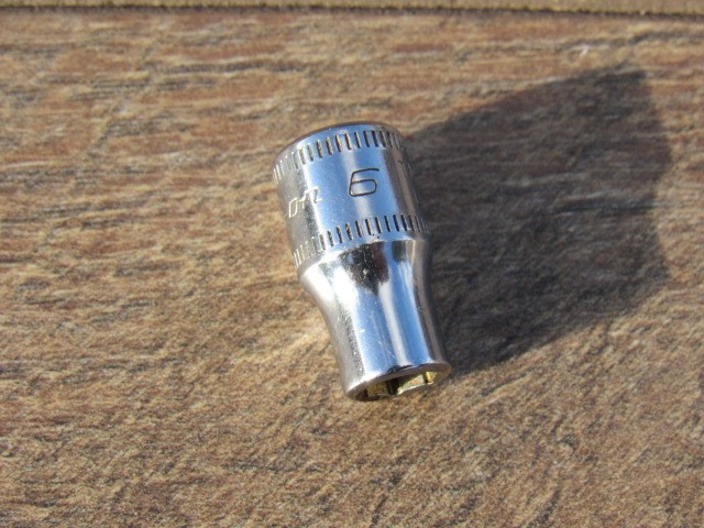 SNAP ON 6MM TMM6 1/4″ DRIVE METRIC 6 PT SHALLOW CHROME SOCKET 6 MM TMM ID MARK