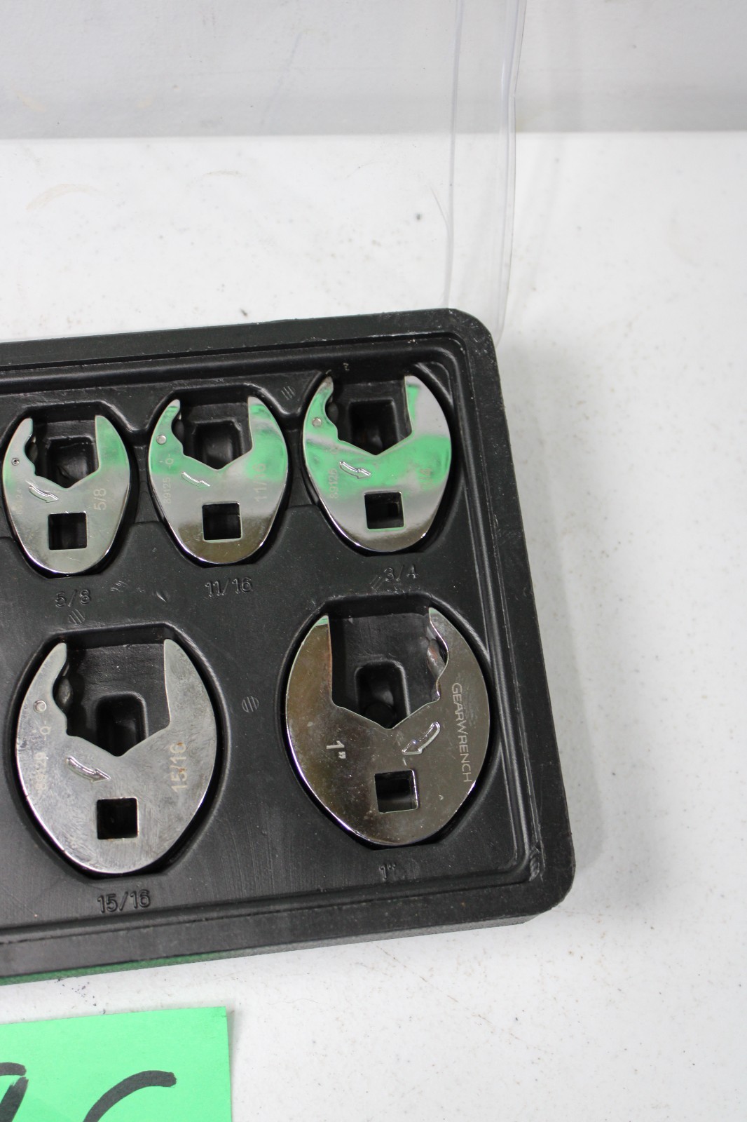 GearWrench SAE crows Foot set 3/8″ to 1″ black Tray