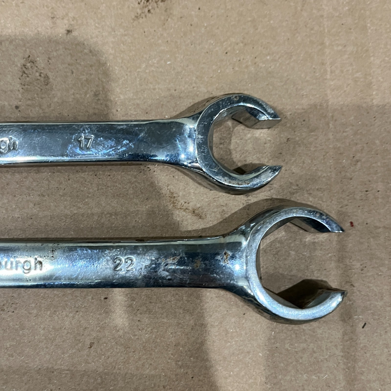 Pittsburgh Flare Nut Line Wrench Set Metric 15mm, 17mm, 19mm, 22mm – 2 pc set