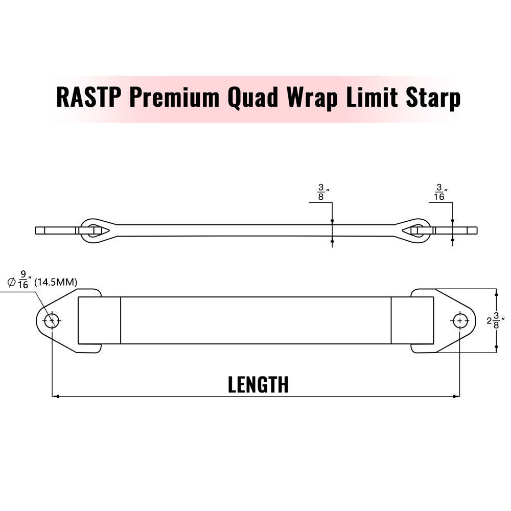 10,000 Lb Limit Straps Shock Suspension 10″ 12″ 14″ 16″ 18″ 20″ 22″ 24″ 26″