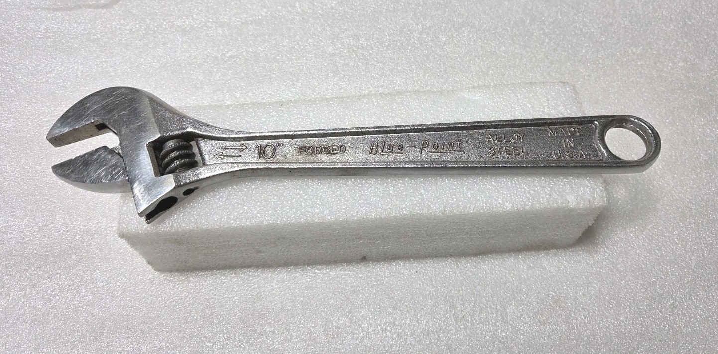 Blue-Point 10″ Adjustable Wrench, Crescent Wrench 10″, Forged USA