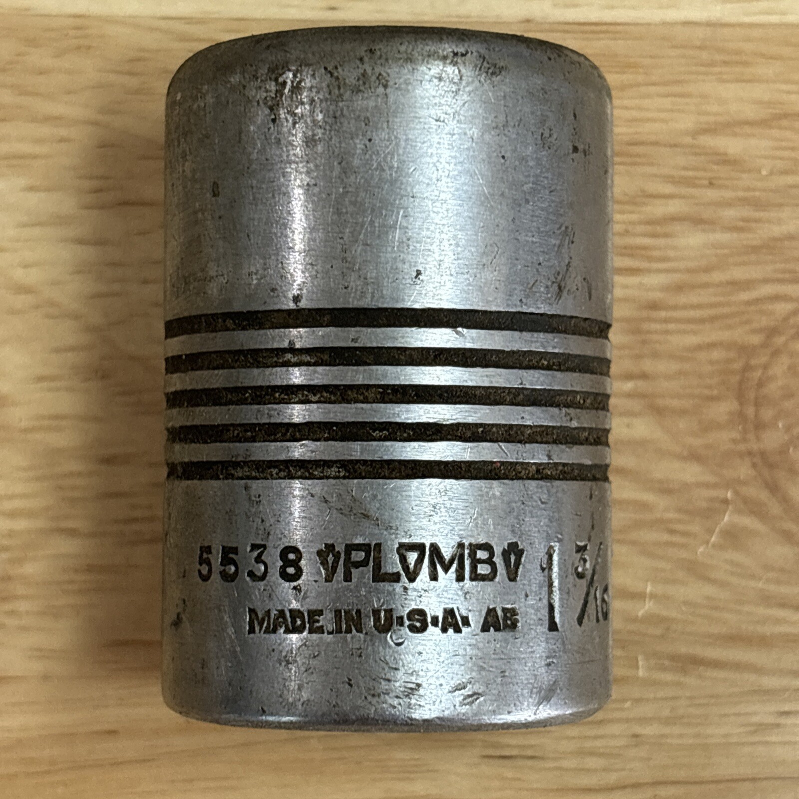 Plomb 1-3/16″ Shallow Socket 3/4″ Drive 12 Point 5538 USA READ Plvmb Plumb