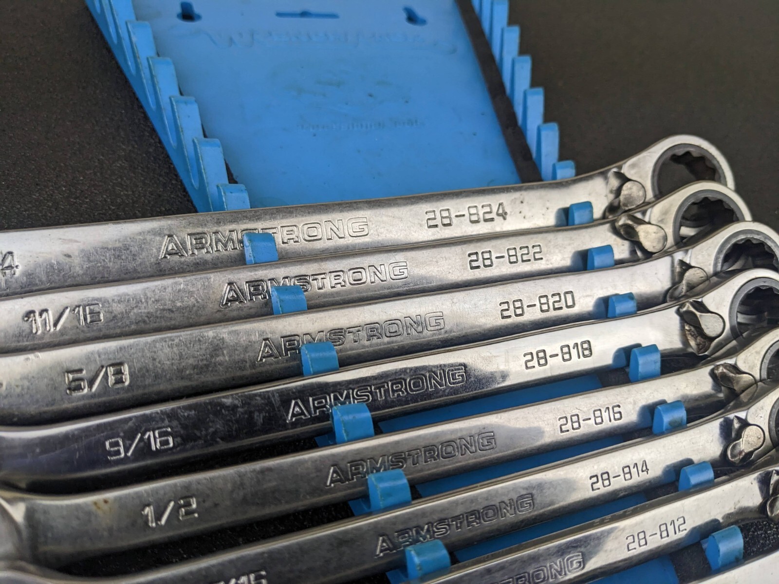 #ay494 Armstrong Tools USA 8pc SAE Ratcheting Wrench Set 5/16″ – 3/4″