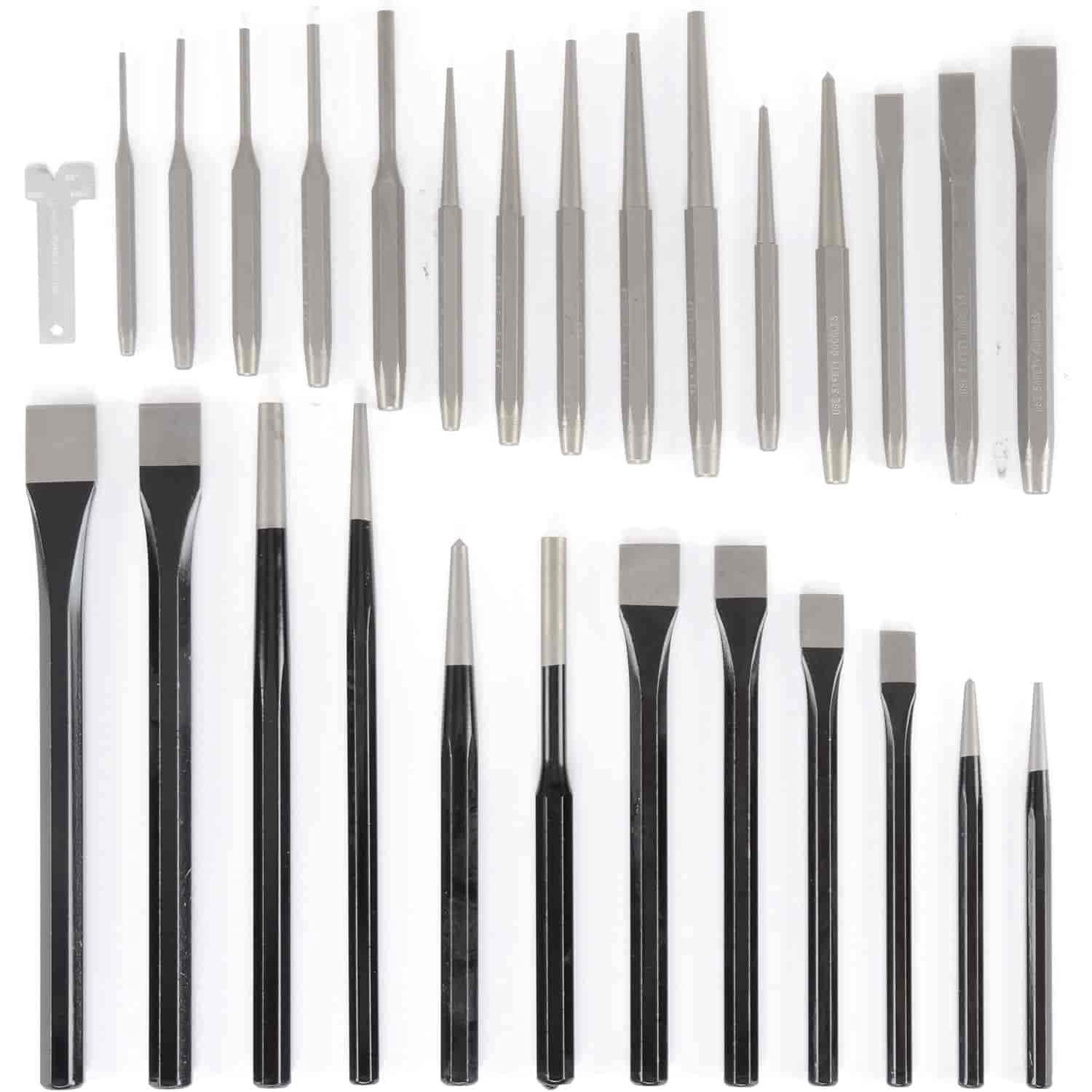 W754 Punch and Chisel Set 28 Piece Set