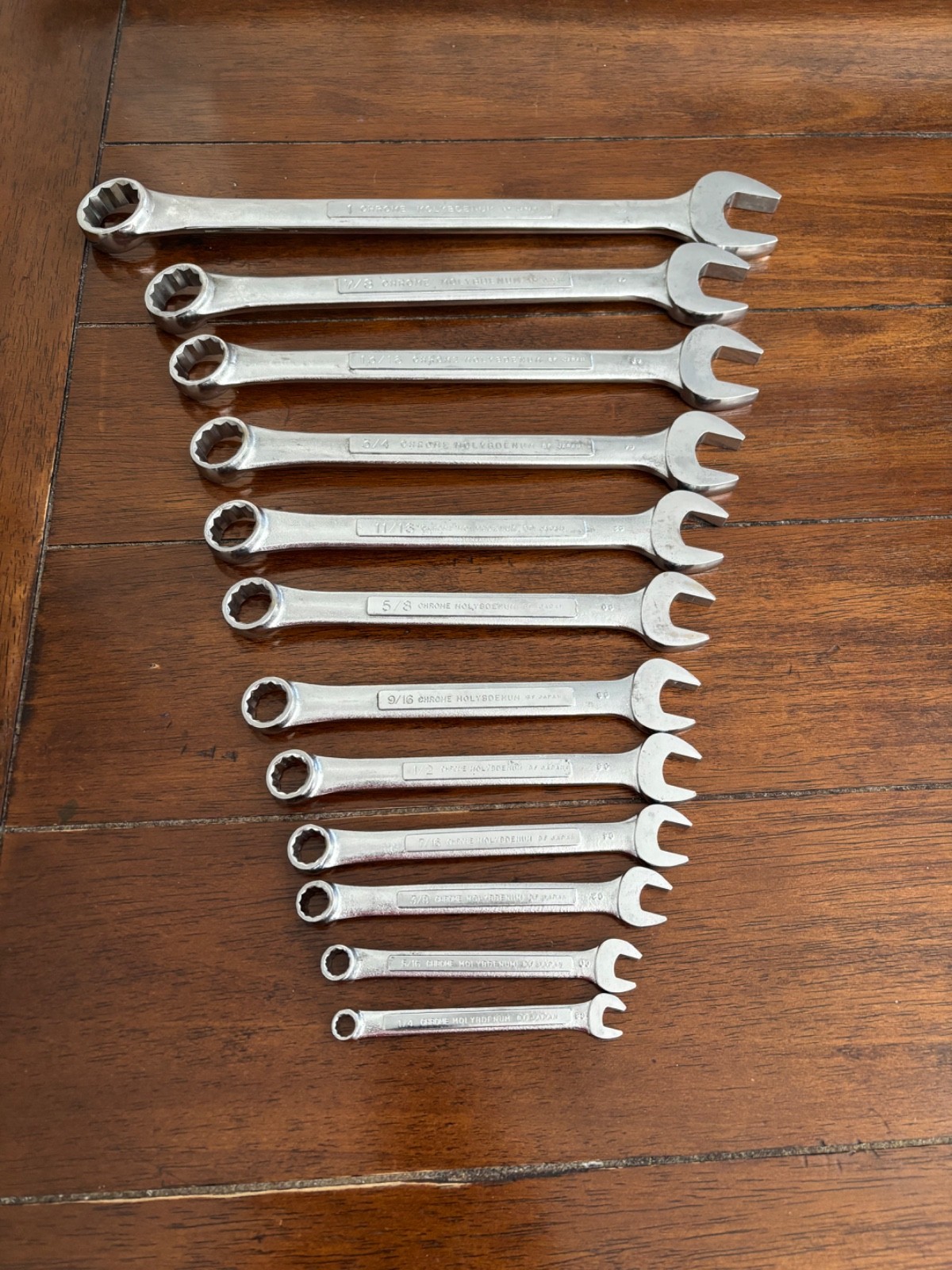 Craftsman Chrome Molybdenum Combination Wrench Lot – 12 Pieces