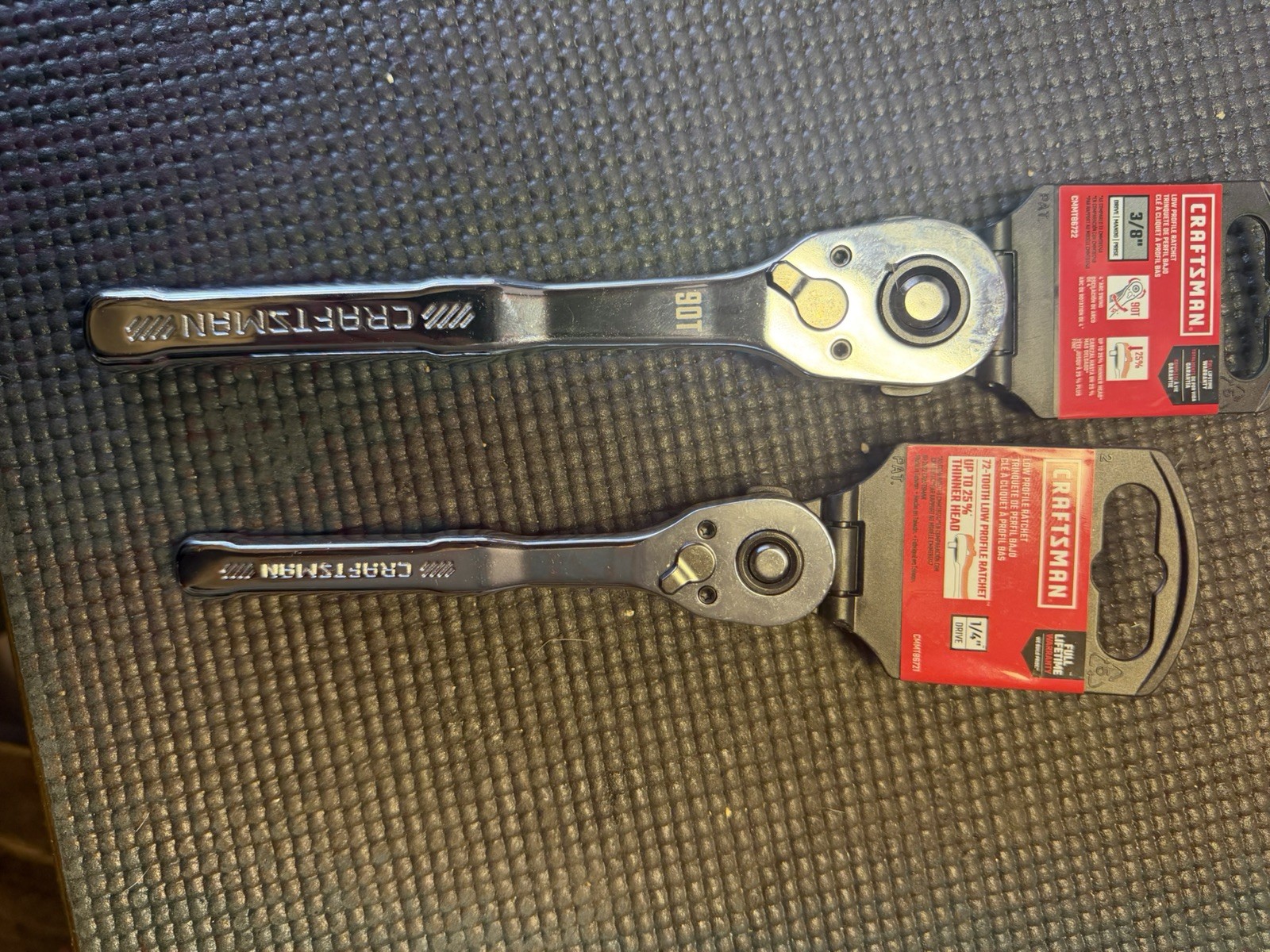Craftsman Low Profile Ratchet 1/4 & 3/8 In. Drive CMMT86721 CMMT86722