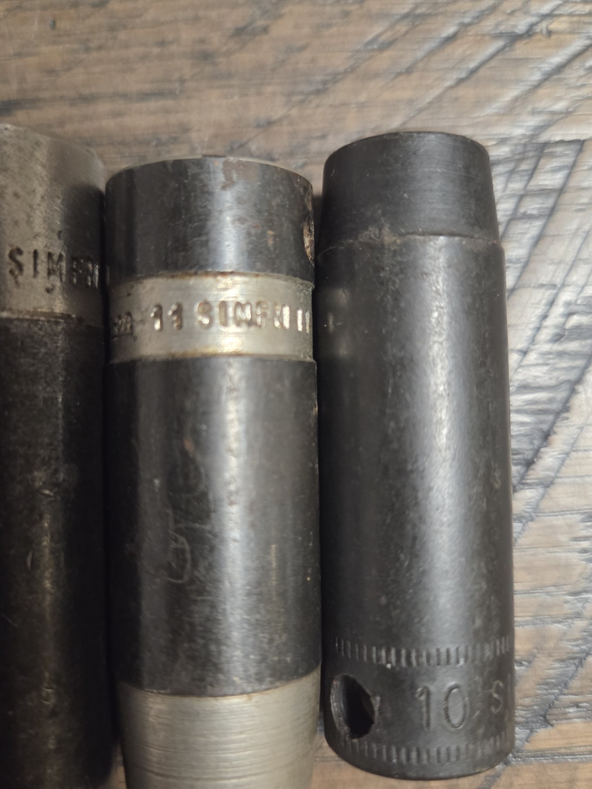 6Pc Snap-On USA 3/8″ Metric Deep 6 Point Impact Socket Set 10,11,14,15,17,19mm