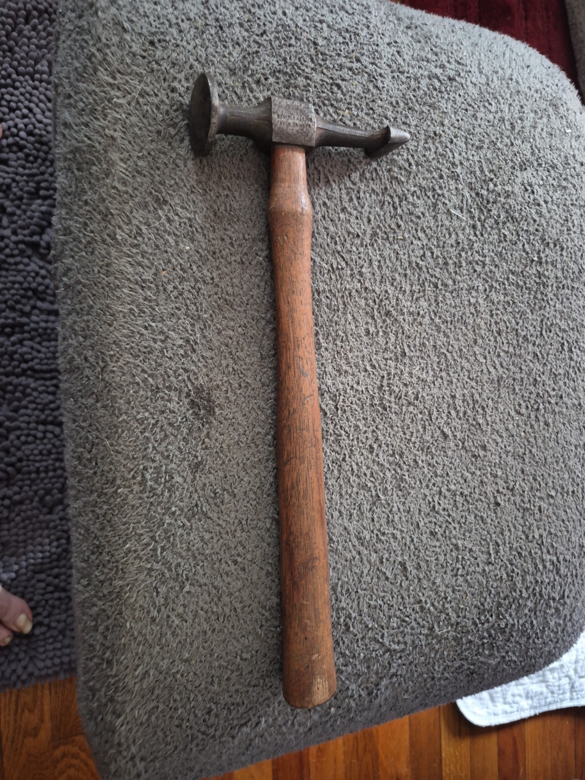 🇺🇸 Snap On Tools Sheet Metal Forming Cross Wide Nose Peen Auto Body Hammer(A)