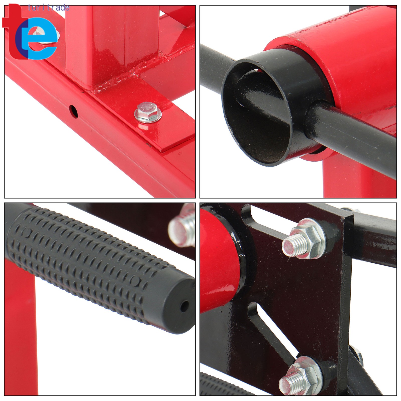 Rotating Engine Stand 1500lbs Folding Motor Hoist Dolly w/ 360° Adjustable Head