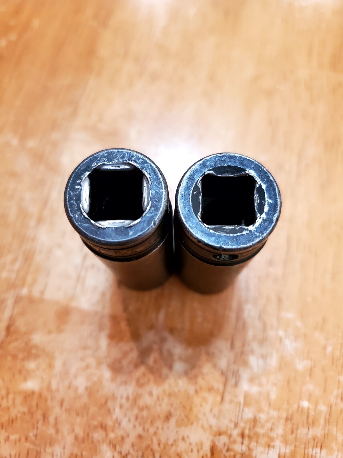 Snap On 3/8″ Drive 5/8″ 6&12PT Deep Industrial Finish Non Impact Sockets Worn