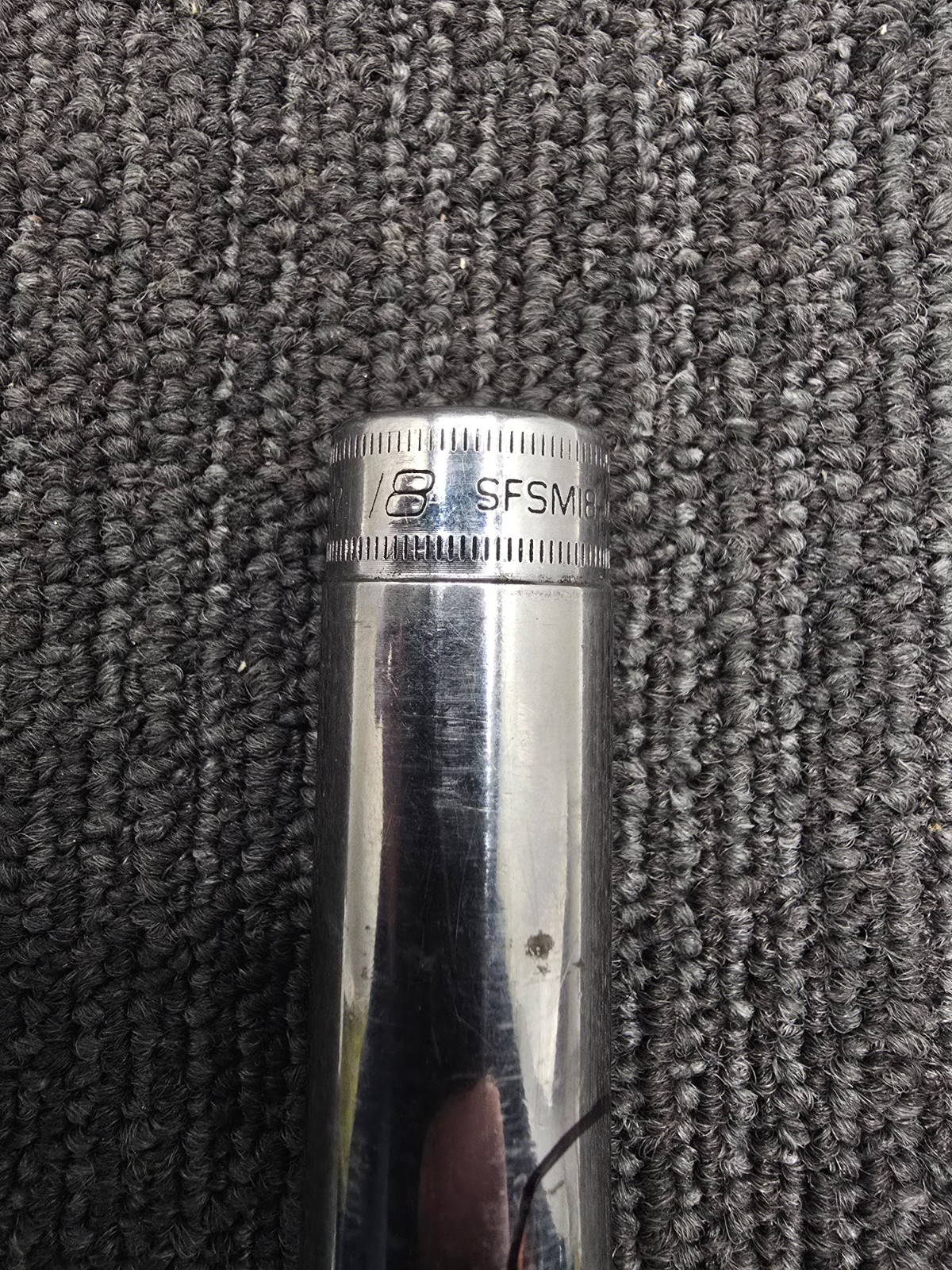 Snap-On SFSM18: 3/8″ Drive 6-Point Metric 18mm Deep Socket *DAMAGED*