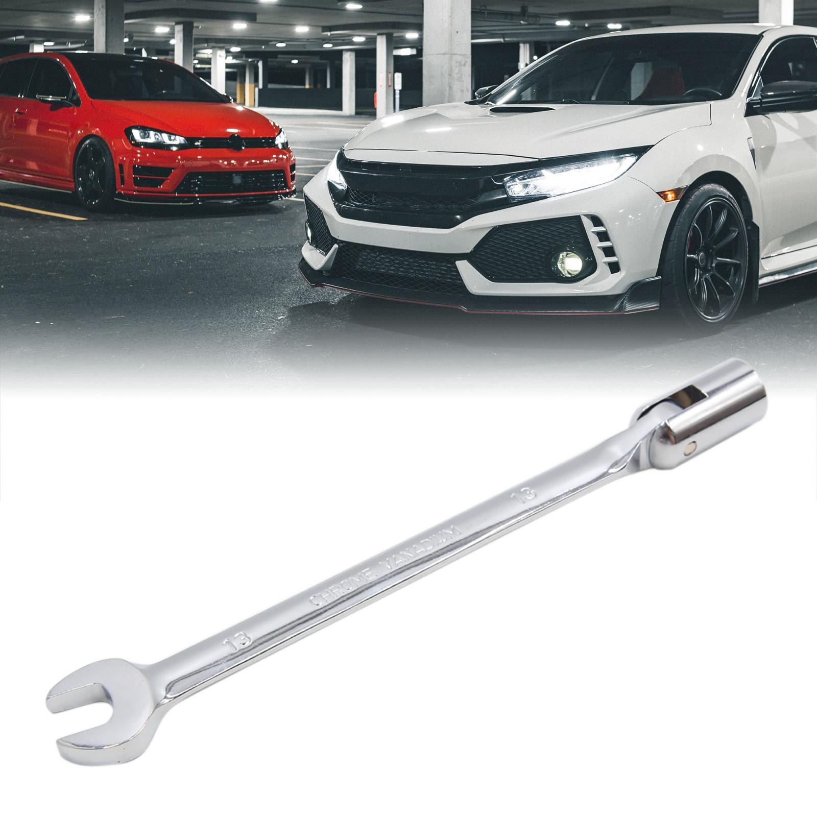 13mm Swivel Head Combination Socket Spanner Wrench Auto Car Repairing Tool