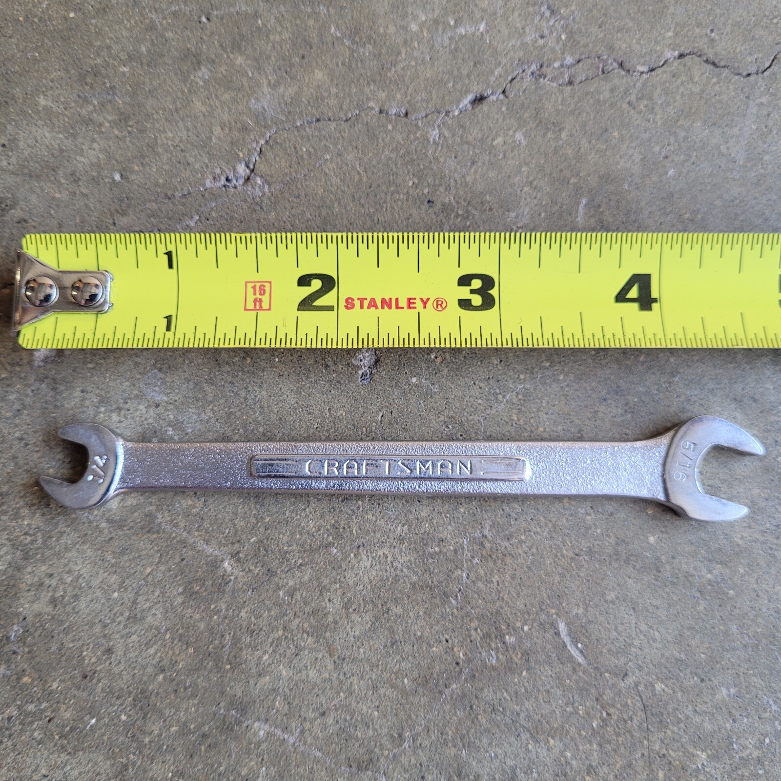 Vintage Craftsman 1/4″ 5/16″ Open End V 44571 Series Made in USA