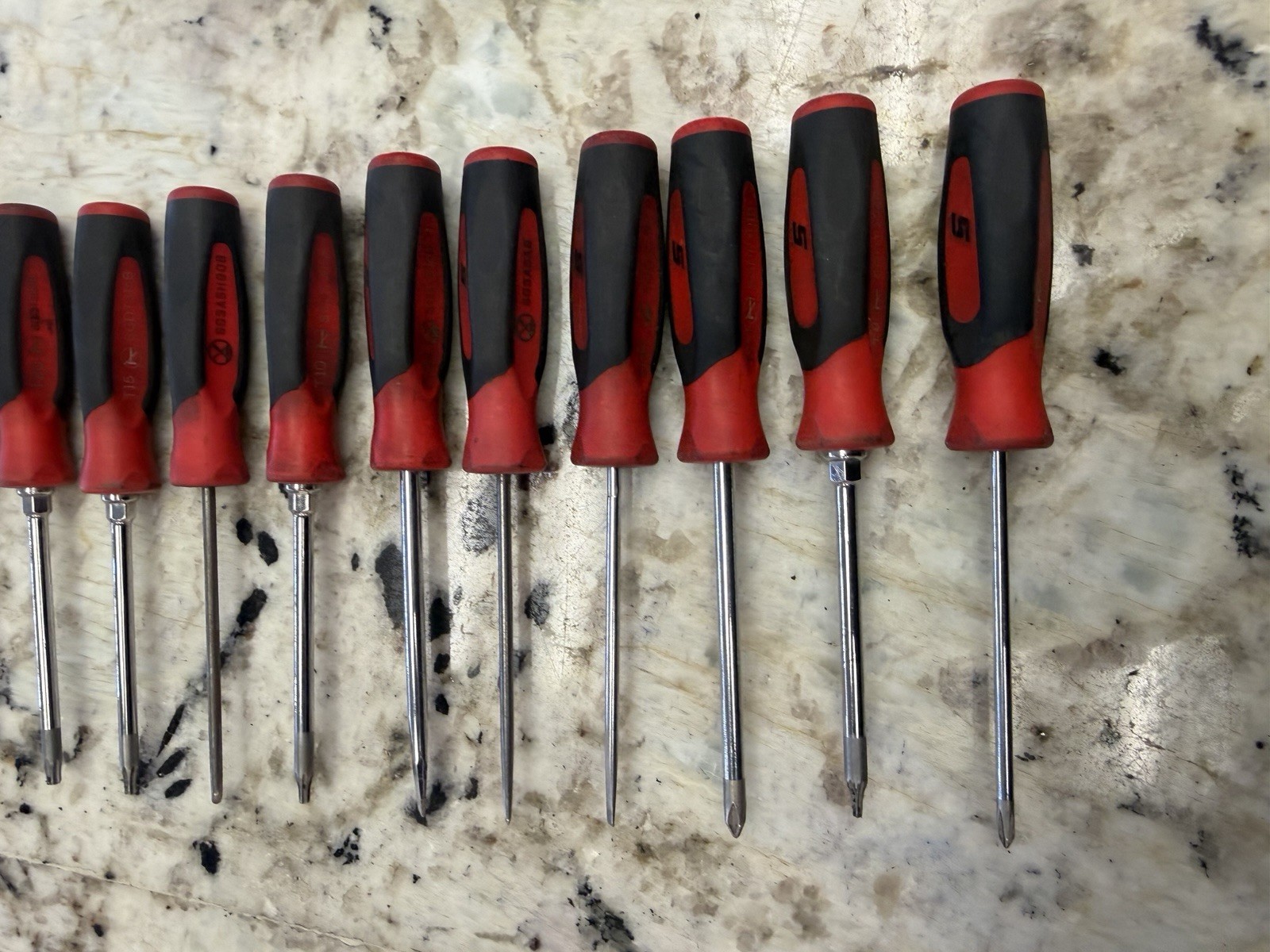 Snap On Pick Screwdriver Torx Set Red PAK562420 Pouch 12 Piece Set As Pictured..