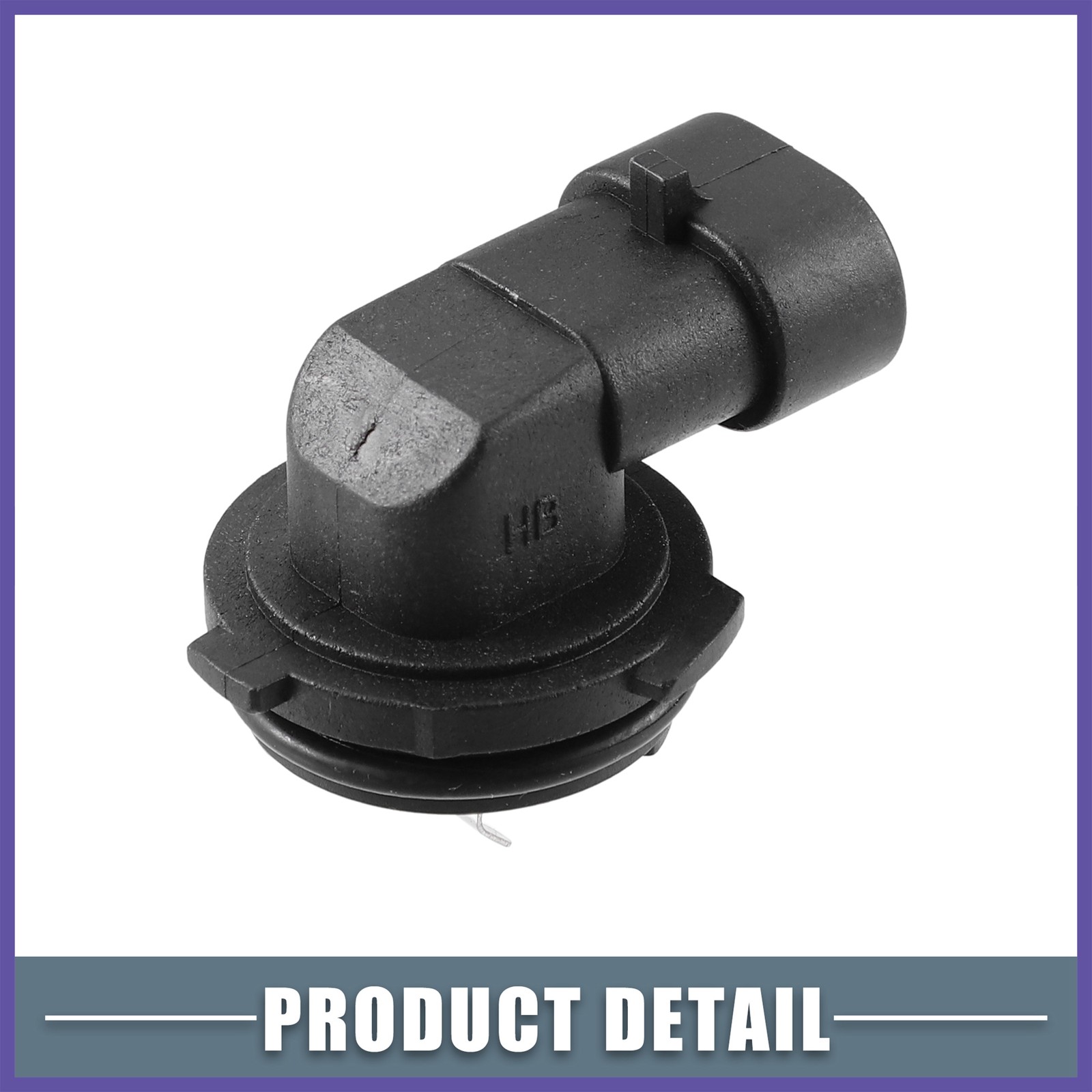 Fog Light Bulb Holder Socket 1445 H1 Fits For Automotive Vehicle Plastic Black