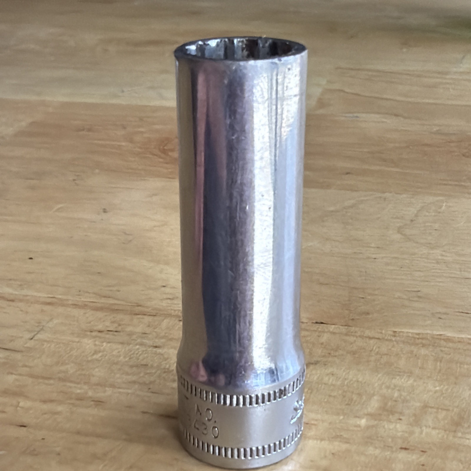 Snap On Tools 11mm Deep Socket 3/8″ Drive 12 Point SFM11 Vtg Made in USA