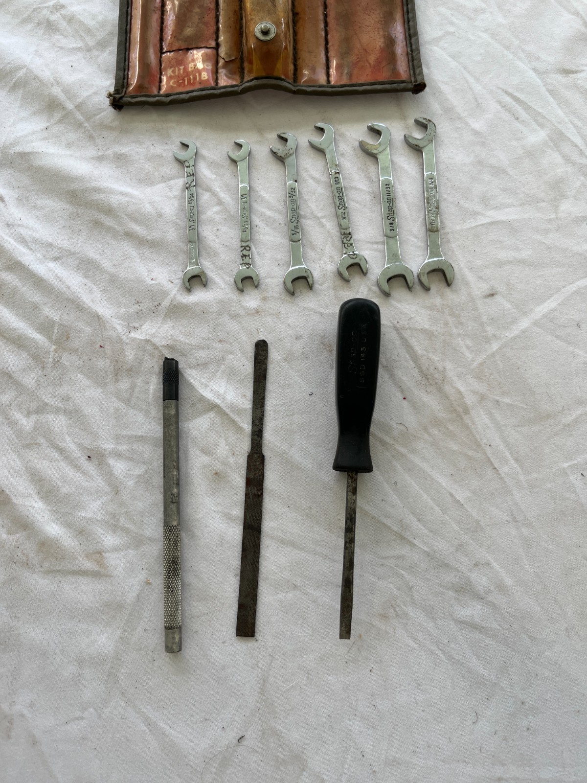 Vintage Snap-on Ignition Wrench Set Kit w/ Other Tools C-111B