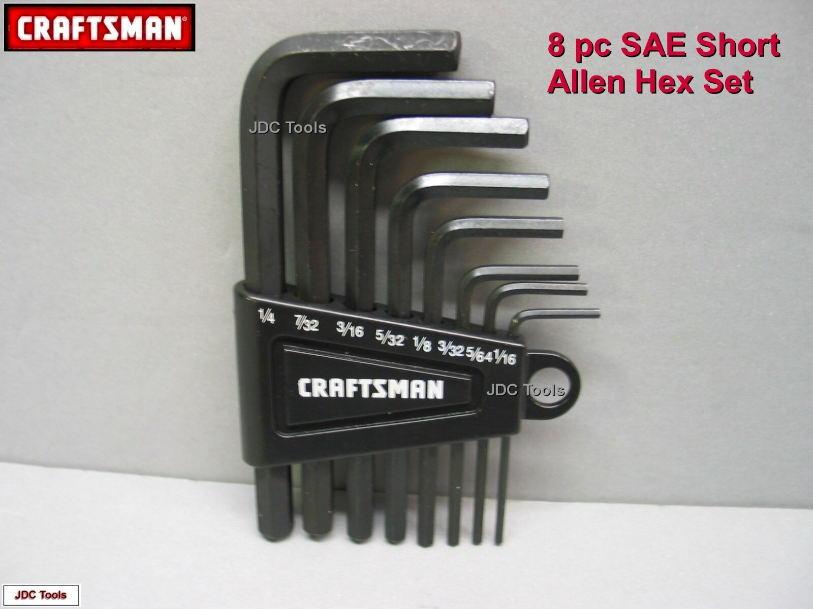 Craftsman 16pc Short Allen Hex Key SAE & Metric Set with Holder