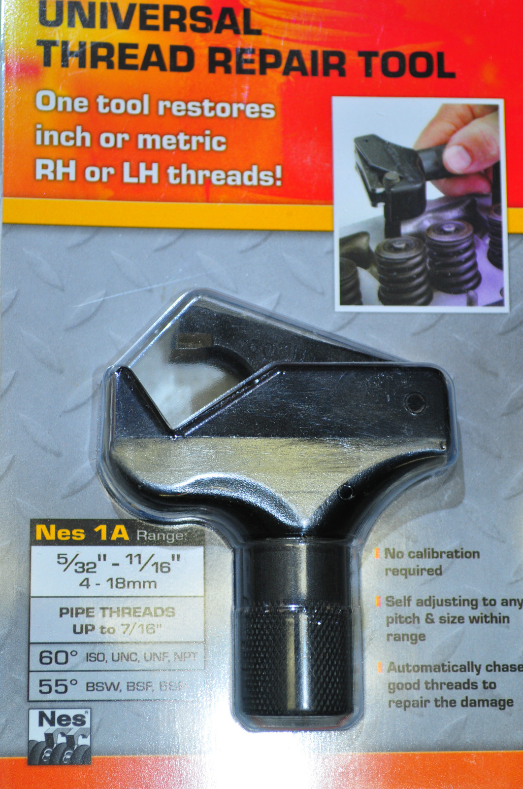 Universal External Thread Repair Tool 5/32″ – 11/16″ SHILO NES-1A Made in Israel