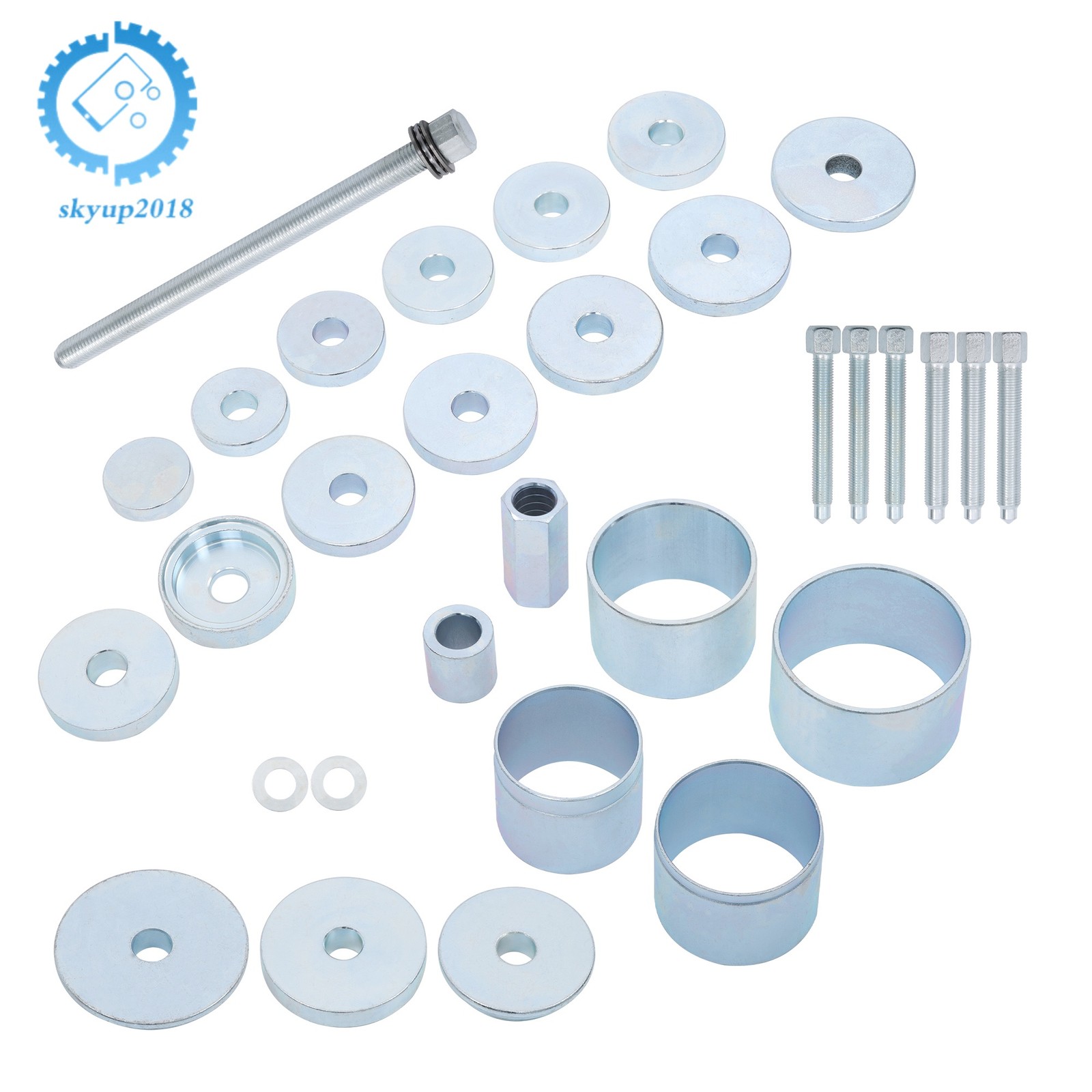 31Pcs Front Wheel Drive Hub Bearing Puller Remover Install Removal Tool Kit New