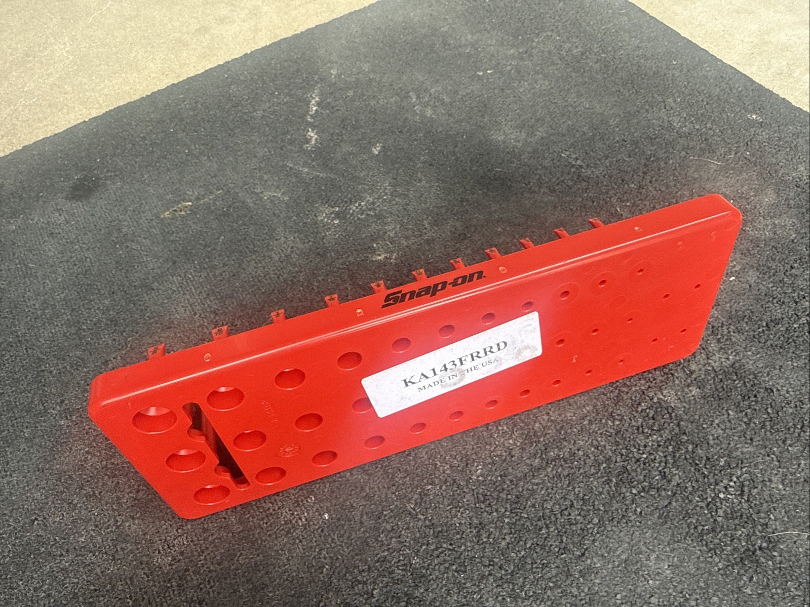 For Snap On Tools ka143frrd 1/4″ sae post 3 row socket tray red