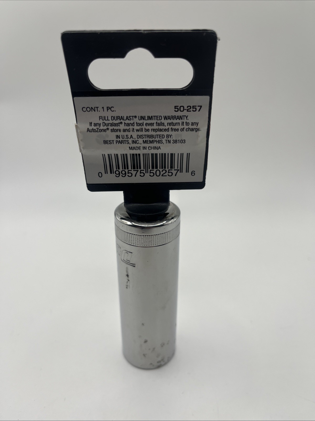 Duralast Deep Socket 19mm 50-257 1/2 Drive Brand New