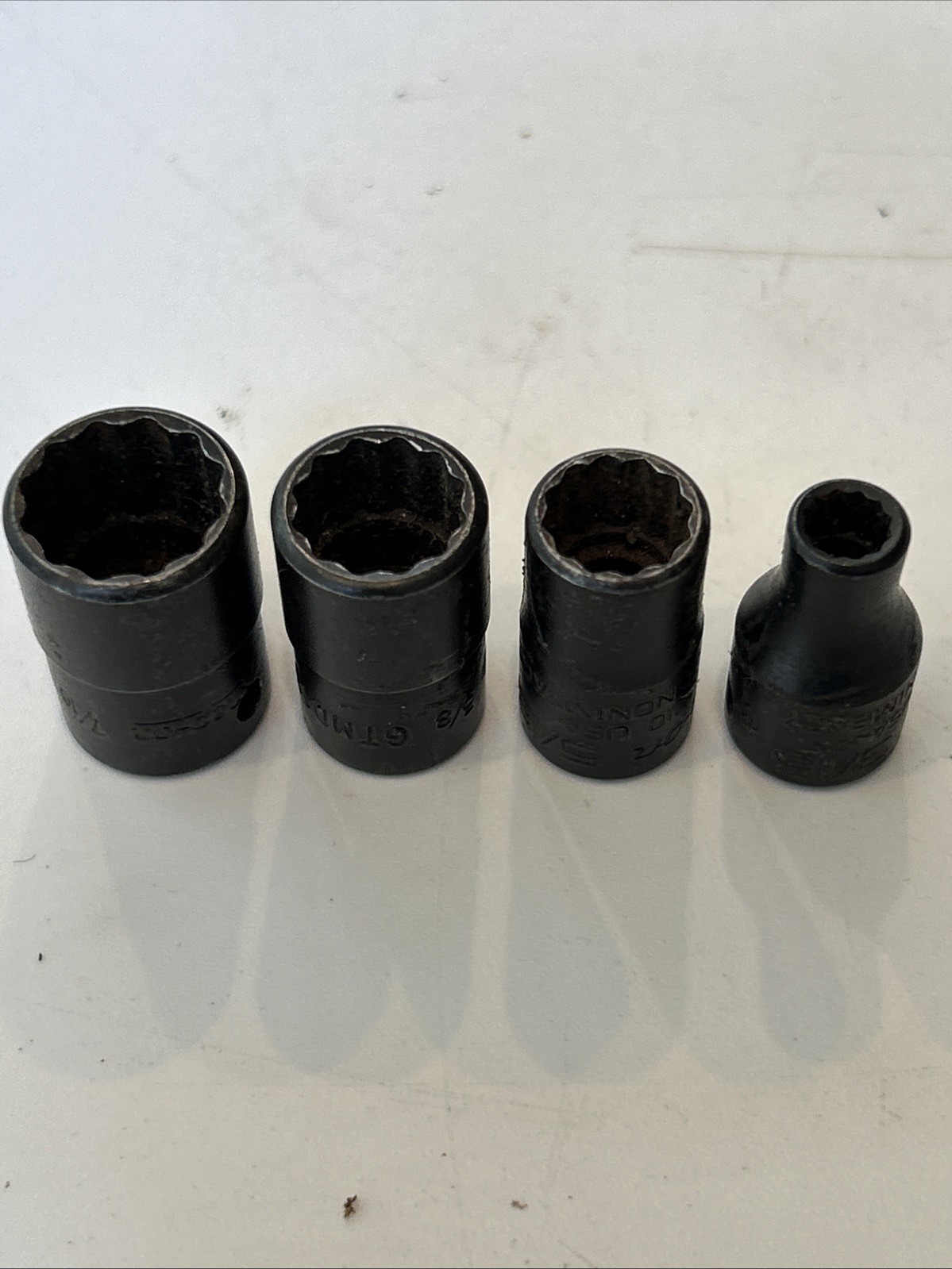 Snap On GTMD14 GTMD12 GTMD10 GTMD6 Shallow Socket Set 1/4″ Drive 12pt Black